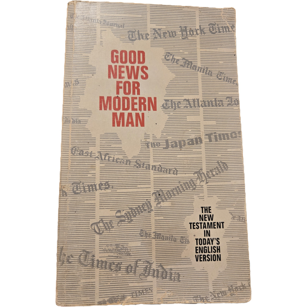 GOOD NEWS FOR MODERN MAN New Testament American Bible Society Gothcore Religion